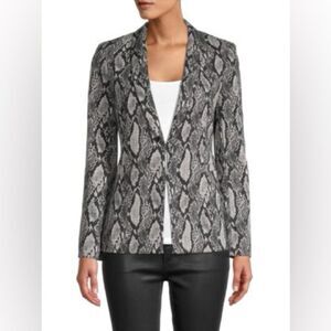 Alice + Olivia Snake Print Pantsuit - Black and Gray